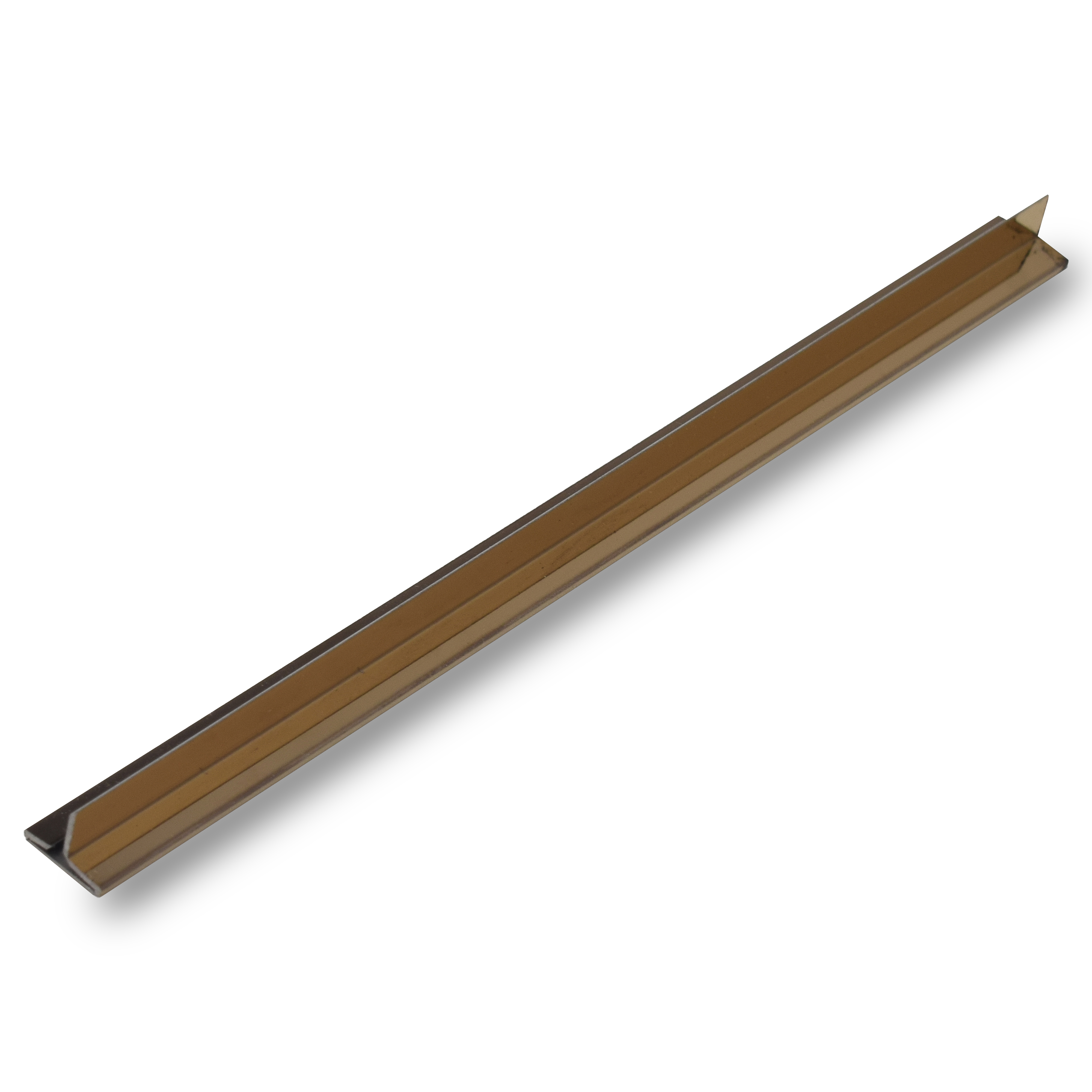 Stainless Steel T Profile Rose Gold Mirror Glossy Finish Edgeline PM 00293 Y | 10 ft (3 mtr) x 8 mm x 0.6 mm | Adhesive Type Installation | Suitable for Floor & Walls