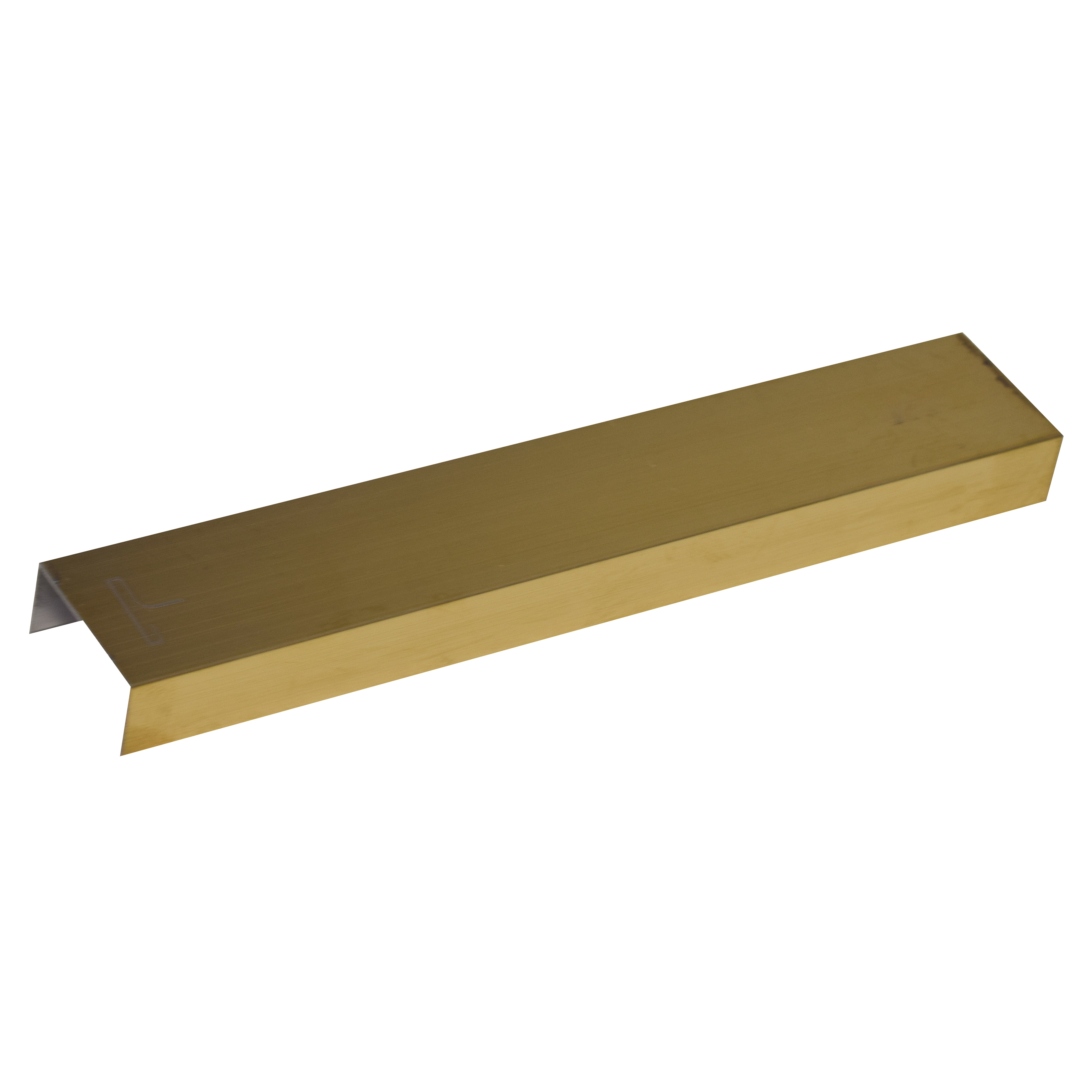 Stainless Steel U Profile Gold Hairline Matte Finish Edgeline PM 00294 H | 10 ft (3 mtr) x 20 mm x 0.6 mm | Adhesive Type Installation | Suitable for Floor & Walls