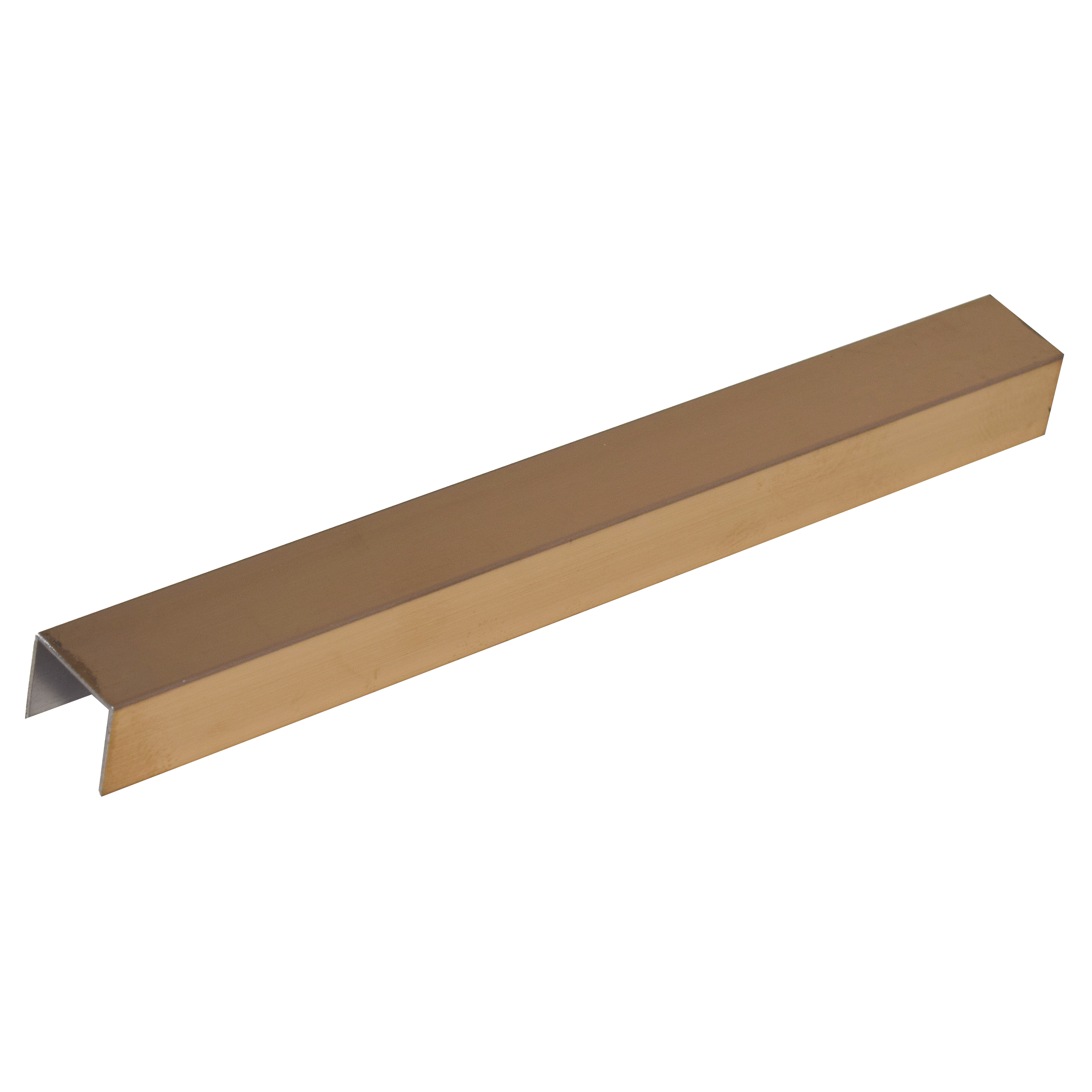Stainless Steel U Profile Rose Gold Hairline Matte Finish Edgeline PM 00294 K | 10 ft (3 mtr) x 12 mm x 0.6 mm | Adhesive Type Installation | Suitable for Floor & Walls