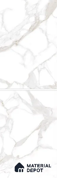 Large Format Marble Floor & Wall Tile TL 01471 A Statuario Violla 6 ft x 4 ft Glossy Finish Vitrified Tile - 9 mm | Suitable For Living Room, Bedroom, Office | Adhesive and Spacers Must be Used During Installation