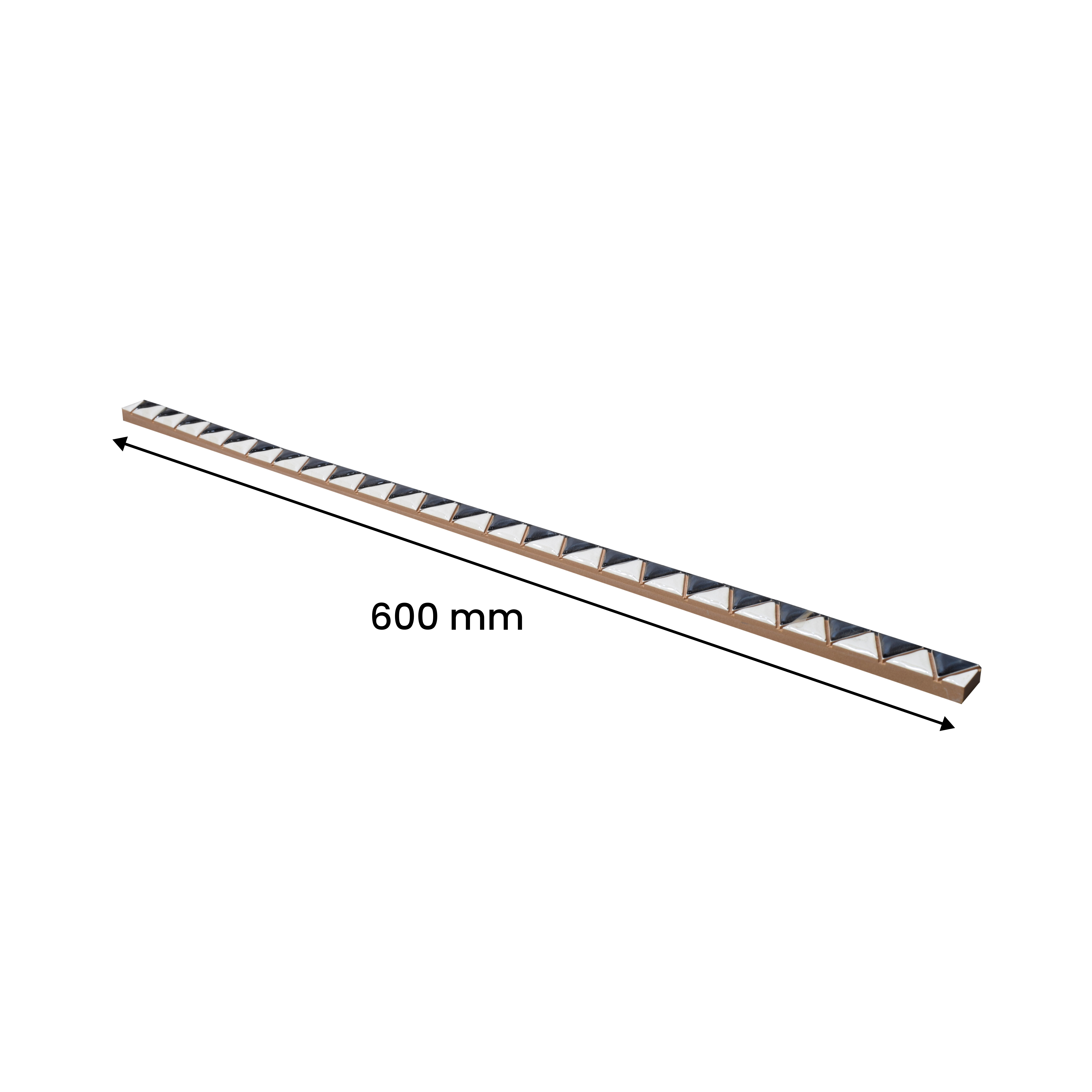 Ceramic Tile Border Designer Gracia Weden White PM 00422 | 20x600 mm | Adhesive Type Installation | Suitable for Decorative Highlighter Border