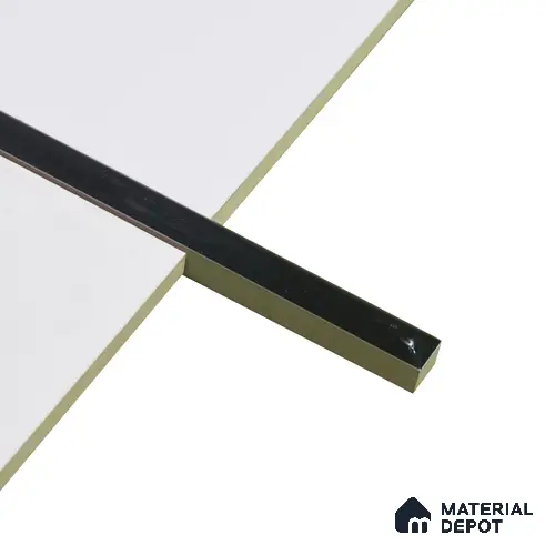 Ceramic Round Black Imported Tile Border Glossy Finish Gracia PM 00339 | 10x600 mm | Adhesive Type Installation | Suitable for Decorative Highlighter Border