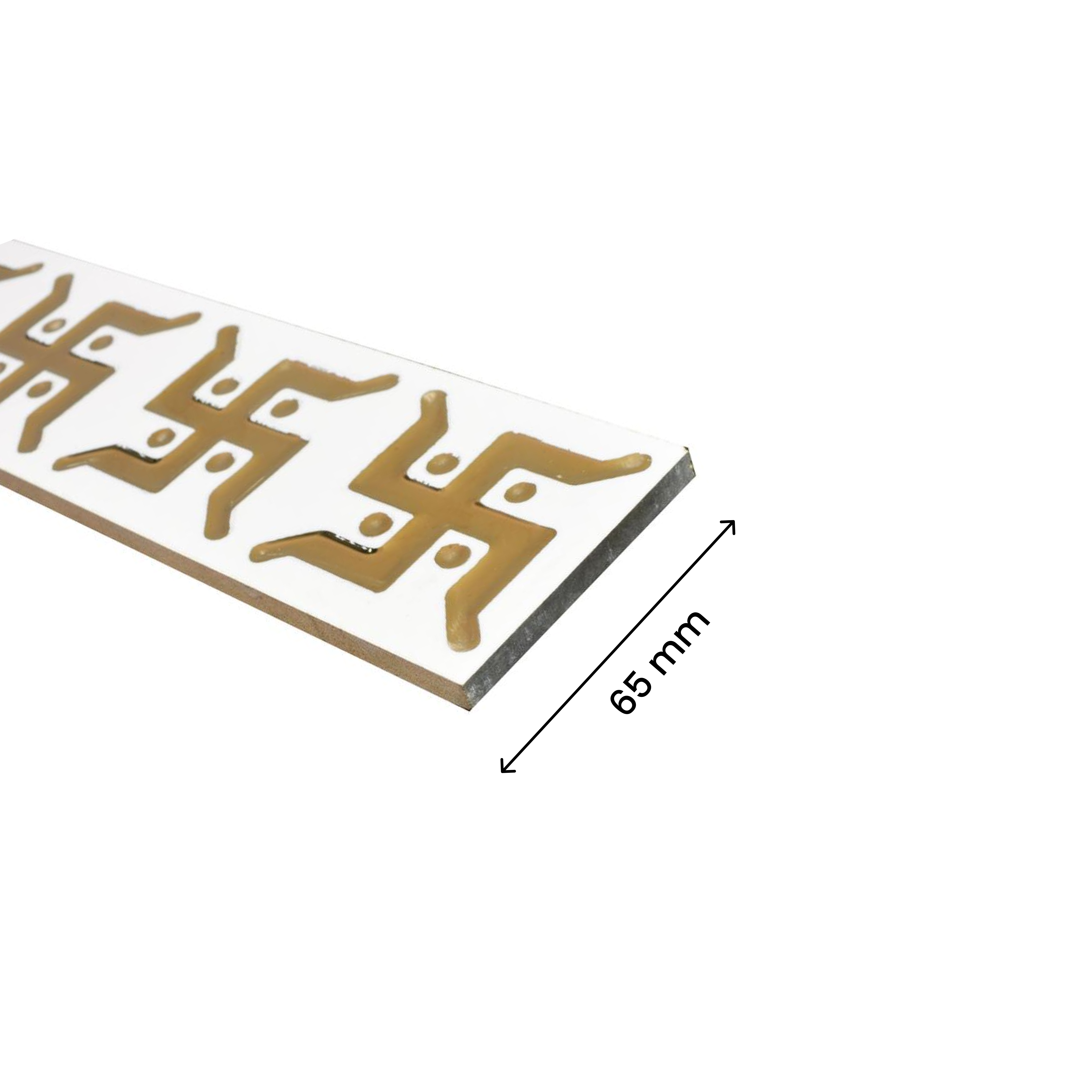 Ceramic Tile Border Matte Finish Swastik 2 Gracia PM 00331 F | 65x300 mm | Adhesive Type Installation | Suitable for Decorative Highlighter Border