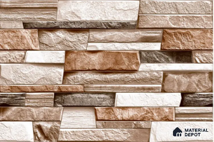 TL 01540 Beaver Beige 12 x 18 Inch Sugar Finish High Depth Elevation Ceramic Wall Tile - 8 mm