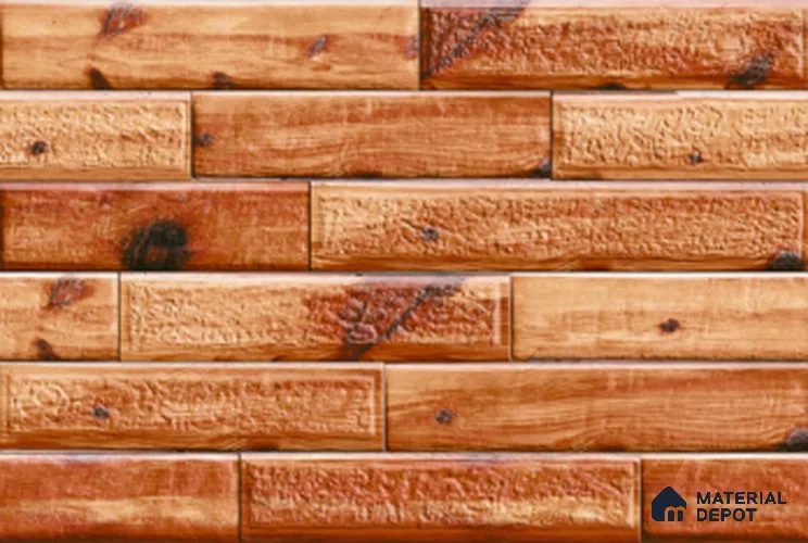 TL 01543 Raw Umber 12 x 18 Inch Sugar Finish High Depth Elevation Ceramic Wall Tile - 8 mm