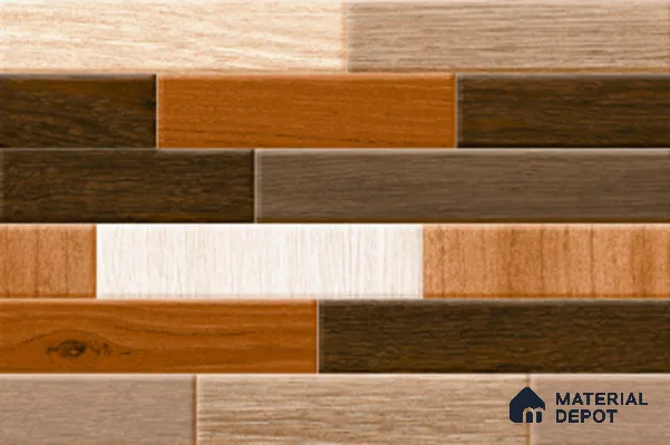 TL 01544 Choco Brown 12 x 18 Inch Sugar Finish High Depth Elevation Ceramic Wall Tile - 8 mm