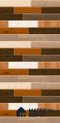 TL 01544 Choco Brown 12 x 18 Inch Sugar Finish High Depth Elevation Ceramic Wall Tile - 8 mm