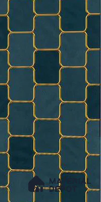 Glass Highlighter Wall Tile TL 07359 C Luca Denim Gold 2 ft x 1 ft Glossy Finish Ceramic Tile - 9 mm | Suitable For Kitchen, Bathroom & Accent/Feature Wall