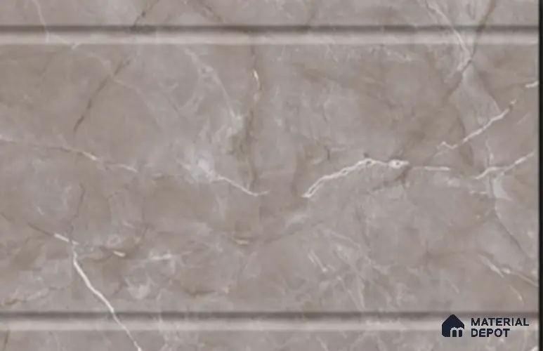 TL 00618 C Dark Grayscale 12 x 18 inch Glossy Finish 3D High Definition Digital Ceramic Wall Tile - 6 mm