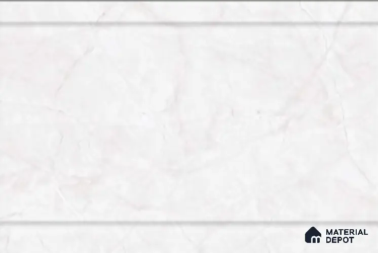 TL 00618 A Light Eggshell White 12 x 18 inch Glossy Finish 3D High Definition Digital Ceramic Wall Tile - 6 mm