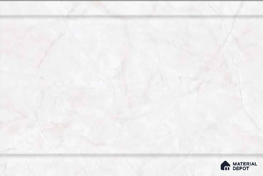 TL 00618 A Light Eggshell White 12 x 18 inch Glossy Finish 3D High Definition Digital Ceramic Wall Tile - 6 mm