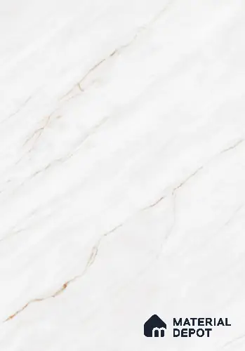 TL 10203 B Marble Look Floor & Wall Tile Retro White 6 ft x 4 ft Glossy Finish Vitrified Tile - 15 mm | Adhesive and Spacers Must be Used During Installation