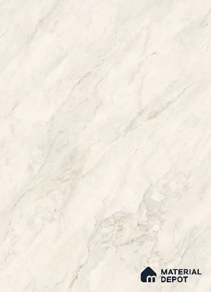 Marble Look Floor & Wall Tile TL 09445 | Glossy Finish 6 ft x 4 ft Vitrified Tile - 15 mm | Suitable For Kitchen, Bathroom, Bedroom & Office | Adhesive and Spacers Must be Used During Installation