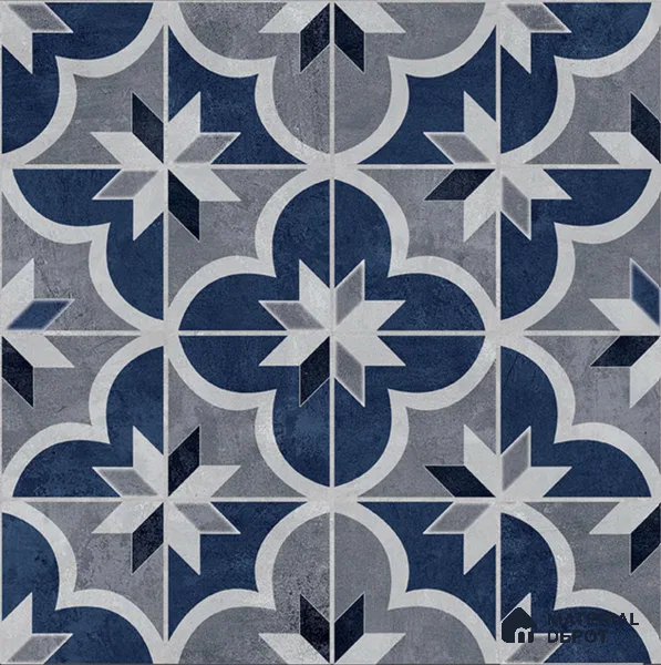 Moroccan Look Wall & Floor Tile TL 08458  2 ft x 2 ft Porcelain Matte Finish - 8 mm | Please Expect a Slight Variation of Pattern