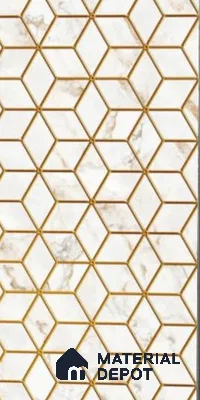 Glass Highlighter Wall Tile TL 12903 Ormot Multi Gold 2 ft x 1 ft Glossy Finish Ceramic Tile - 9 mm | Suitable For Kitchen, Bathroom & Accent/Feature Wall