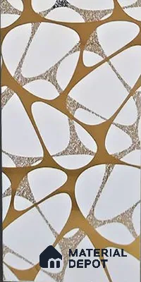 Glass Highlighter Wall Tile TL 12901 Aureate Nebula 2 ft x 1 ft Glossy Finish Ceramic Tile - 9 mm | Suitable For Kitchen, Bathroom & Accent/Feature Wall