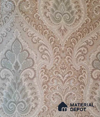 10133-3 | 17 ft x 3.7 ft (44.4 Inches) Damask Look Wallpaper - 62.9 Sq. Ft. | Minimum 15% wastage during installation