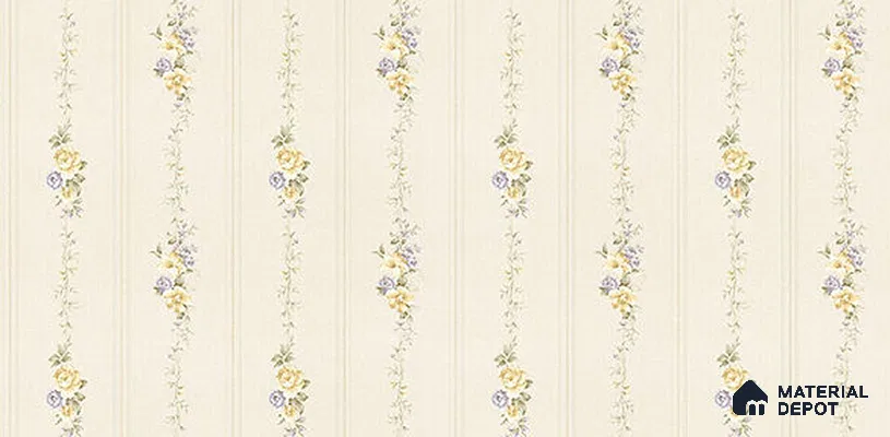 10135-2 | 17 ft x 3.7 ft (44.4 Inches) Patterned Look Wallpaper - 62.9 Sq. Ft.