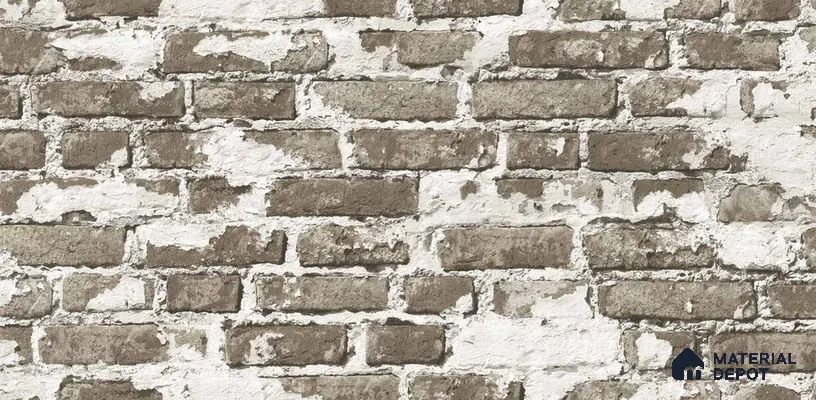 10221-3 | 5.18 Meter x 42 Inch PVC Brick Look Wallpaper - 59.5 Sq. Ft. | Minimum 15% wastage during installation