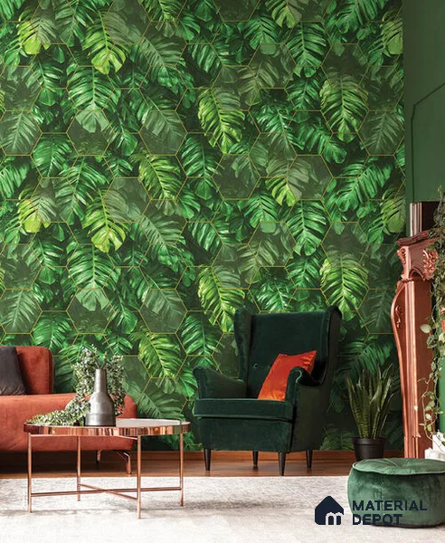 10222-1 | 5.18 Meter x 42 Inch PVC Nature Look Wallpaper - 59.5 Sq. Ft. | Minimum 15% wastage during installation