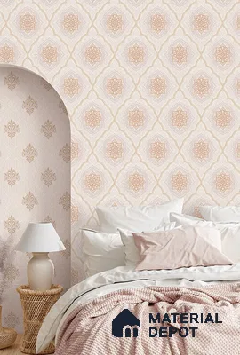 10228-3 | 5.18 Meter x 42 Inch PVC Florals Look Wallpaper - 59.5 Sq. Ft. | Minimum 15% wastage during installation
