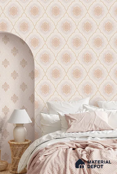 10228-3 | 5.18 Meter x 42 Inch PVC Florals Look Wallpaper - 59.5 Sq. Ft. | Minimum 15% wastage during installation