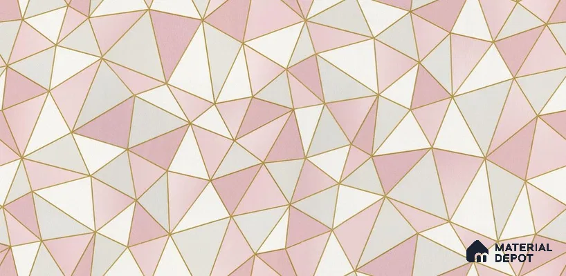 10230-3 | 5.18 Meter x 42 Inch PVC Geometric Look Wallpaper - 59.5 Sq. Ft. | Minimum 15% wastage during installation