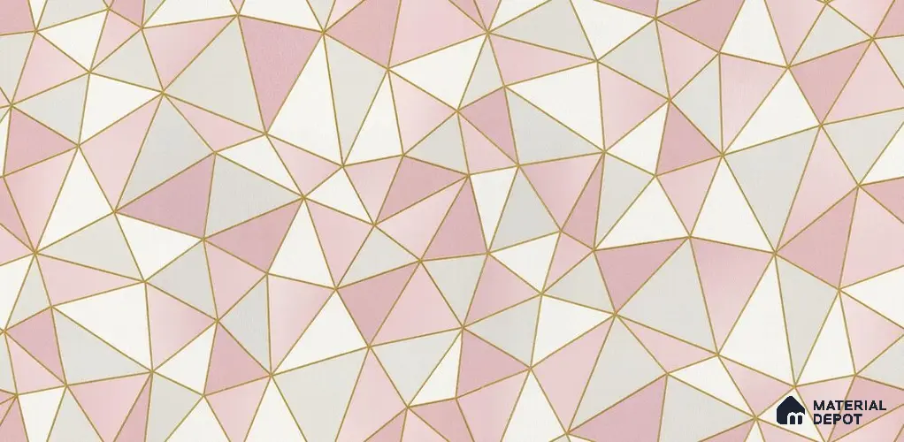 10230-3 | 5.18 Meter x 42 Inch PVC Geometric Look Wallpaper - 59.5 Sq. Ft. | Minimum 15% wastage during installation