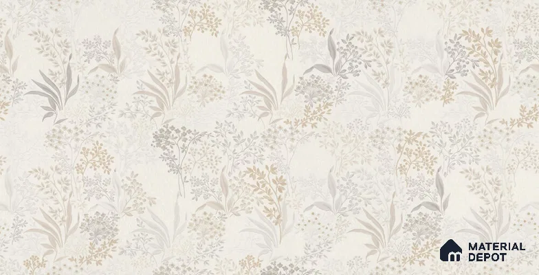 10232-1 | 5.18 Meter x 42 Inch PVC Florals Look Wallpaper - 59.5 Sq. Ft. | Minimum 15% wastage during installation