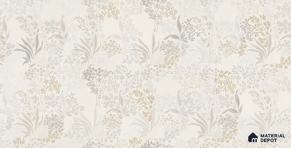10232-1 | 5.18 Meter x 42 Inch PVC Florals Look Wallpaper - 59.5 Sq. Ft. | Minimum 15% wastage during installation