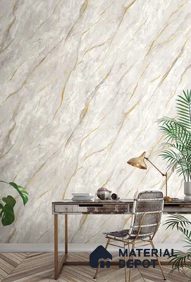 10233-1 | 5.18 Meter x 42 Inch PVC Marble Look Wallpaper - 59.5 Sq. Ft. | Minimum 10% wastage during installation