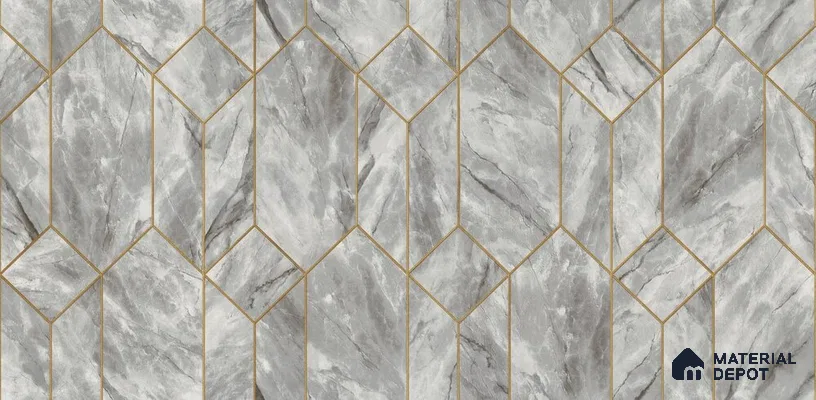 10234-4 | 5.18 Meter x 42 Inch PVC Geometric Look Wallpaper - 59.5 Sq. Ft. | Minimum 15% wastage during installation