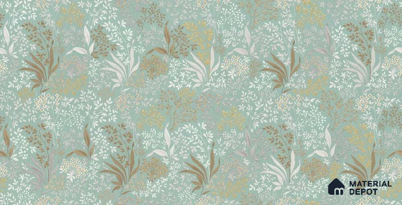10232-3 | 5.18 Meter x 42 Inch PVC Florals Look Wallpaper - 59.5 Sq. Ft. | Minimum 15% wastage during installation
