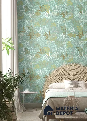 10232-3 | 5.18 Meter x 42 Inch PVC Florals Look Wallpaper - 59.5 Sq. Ft. | Minimum 15% wastage during installation