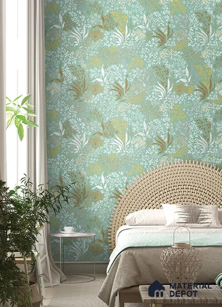 10232-3 | 5.18 Meter x 42 Inch PVC Florals Look Wallpaper - 59.5 Sq. Ft. | Minimum 15% wastage during installation