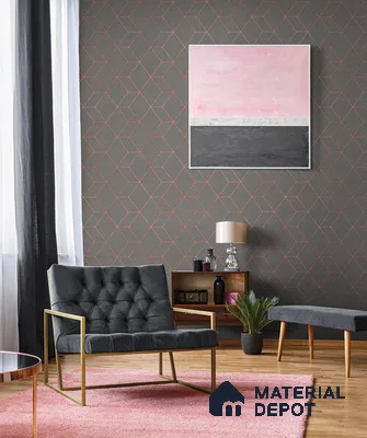 10237-3 | 5.18 Meter x 42 Inch PVC Geometric Look Wallpaper - 59.5 Sq. Ft. | Minimum 15% wastage during installation