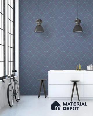 10237-4 | 5.18 Meter x 42 Inch PVC Geometric Look Wallpaper - 59.5 Sq. Ft. | Minimum 15% wastage during installation