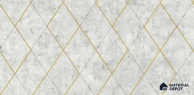 10240-2 | 5.18 Meter x 42 Inch PVC Geometric Look Wallpaper - 59.5 Sq. Ft. | Minimum 15% wastage during installation