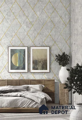 10240-2 | 5.18 Meter x 42 Inch PVC Geometric Look Wallpaper - 59.5 Sq. Ft. | Minimum 15% wastage during installation