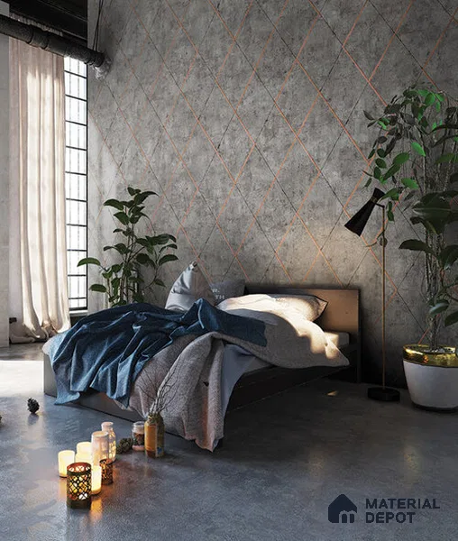 10240-6 | 5.18 Meter x 42 Inch PVC Geometric Look Wallpaper - 59.5 Sq. Ft. | Minimum 15% wastage during installation