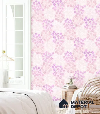 10244-3 | 5.18 Meter x 42 Inch PVC Florals Look Wallpaper - 59.5 Sq. Ft. | Minimum 15% wastage during installation