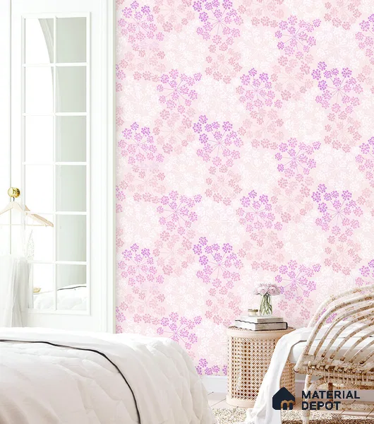 10244-3 | 5.18 Meter x 42 Inch PVC Florals Look Wallpaper - 59.5 Sq. Ft. | Minimum 15% wastage during installation