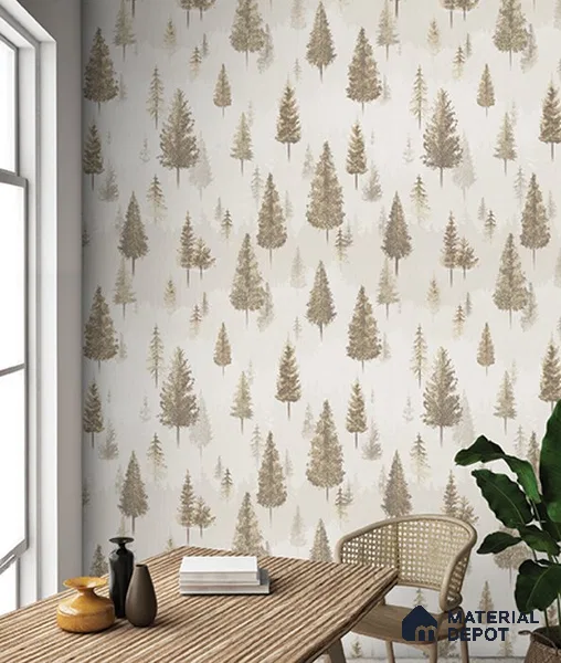 10245-2 | 5.18 Meter x 42 Inch PVC Nature Look Wallpaper - 59.5 Sq. Ft. | Minimum 15% wastage during installation