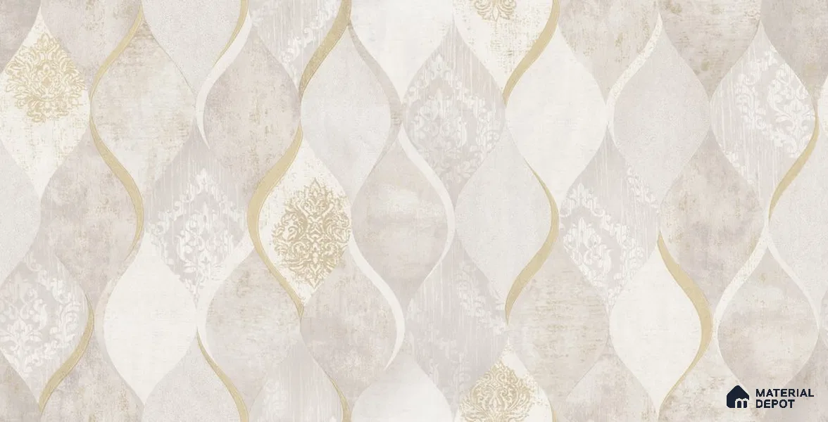 10253-1 | 5.18 Meter x 42 Inch PVC Patterned Look Wallpaper - 59.5 Sq. Ft. | Minimum 15% wastage during installation