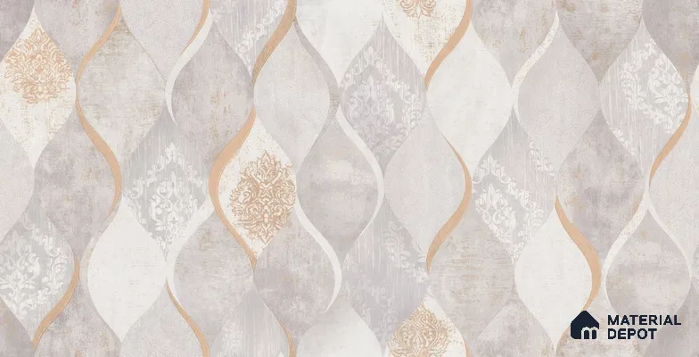 10253-2 | 5.18 Meter x 42 Inch PVC Patterned Look Wallpaper - 59.5 Sq. Ft. | Minimum 15% wastage during installation