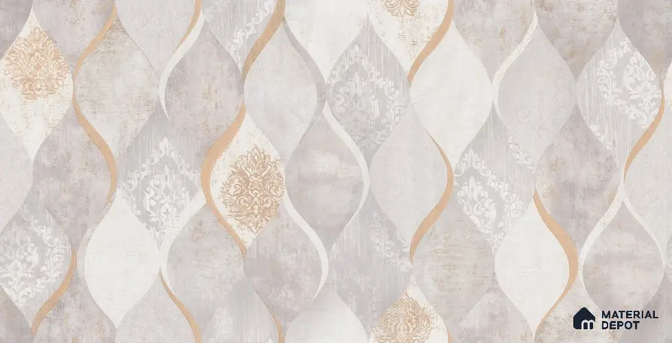 10253-2 | 5.18 Meter x 42 Inch PVC Patterned Look Wallpaper - 59.5 Sq. Ft. | Minimum 15% wastage during installation