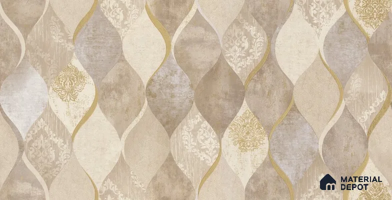 10253-3 | 5.18 Meter x 42 Inch PVC Patterned Look Wallpaper - 59.5 Sq. Ft. | Minimum 15% wastage during installation