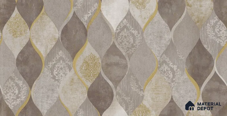 10253-4 | 5.18 Meter x 42 Inch PVC Patterned Look Wallpaper - 59.5 Sq. Ft. | Minimum 15% wastage during installation