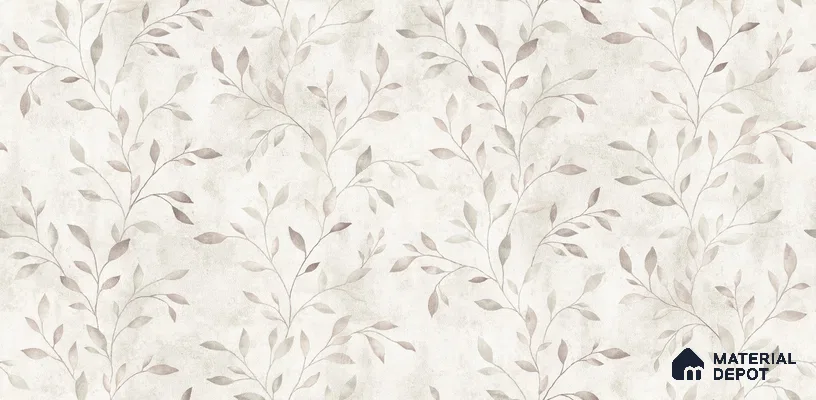 10254-1 | 5.18 Meter x 42 Inch PVC Florals Look Wallpaper - 59.5 Sq. Ft. | Minimum 15% wastage during installation