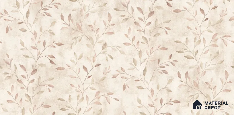 10254-2 | 5.18 Meter x 42 Inch PVC Florals Look Wallpaper - 59.5 Sq. Ft. | Minimum 15% wastage during installation